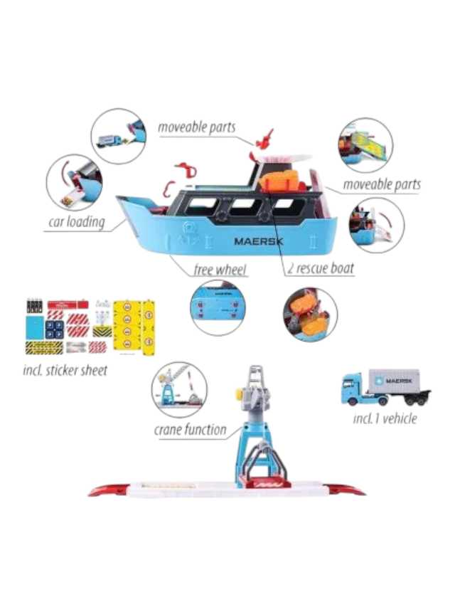 Majorette - Maersk Logistic Series Creatix Logistic Freight Ship