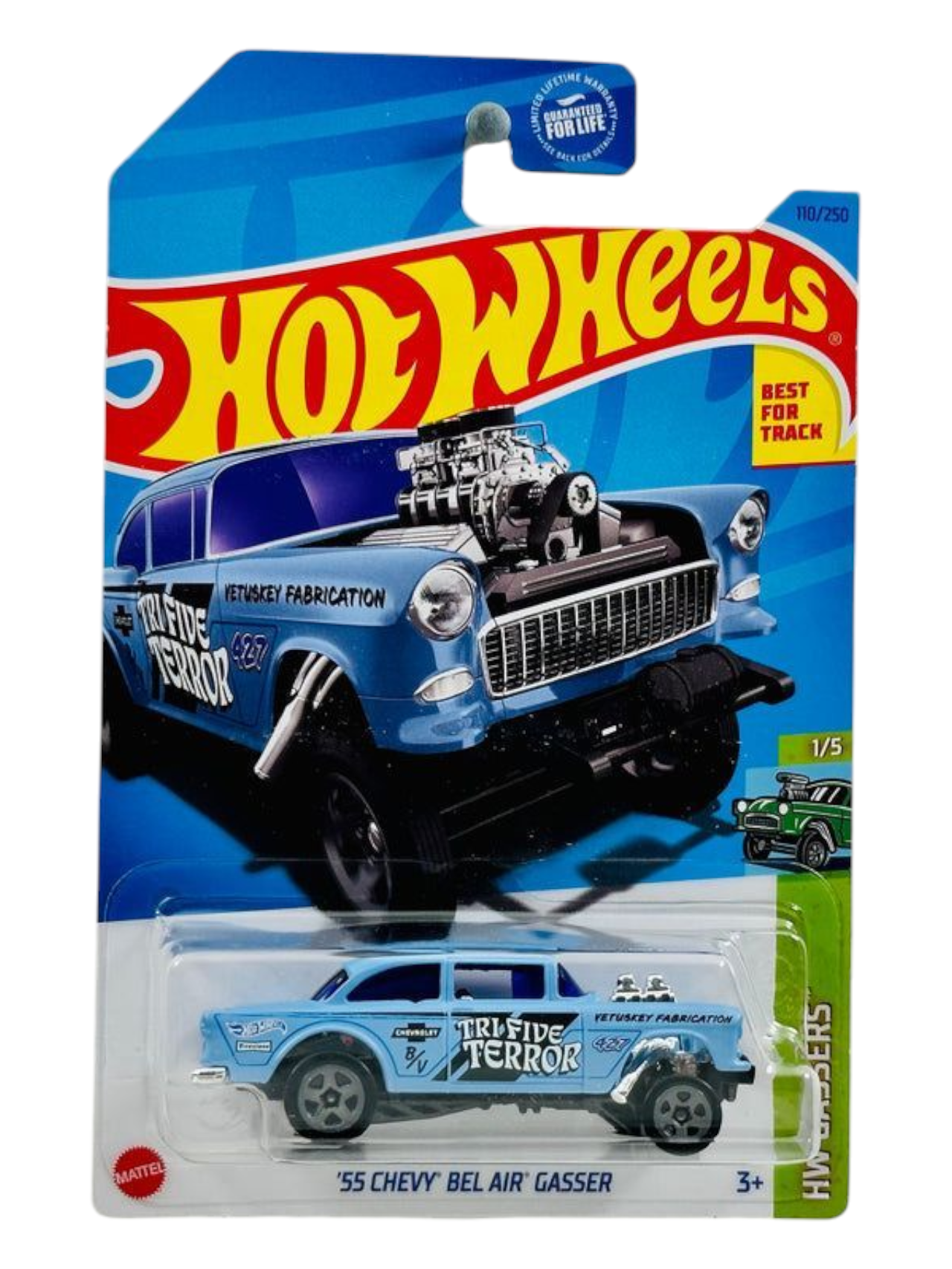 HotWheels 55 Chevy Bel Air Gasser Imported Mainline 1:64