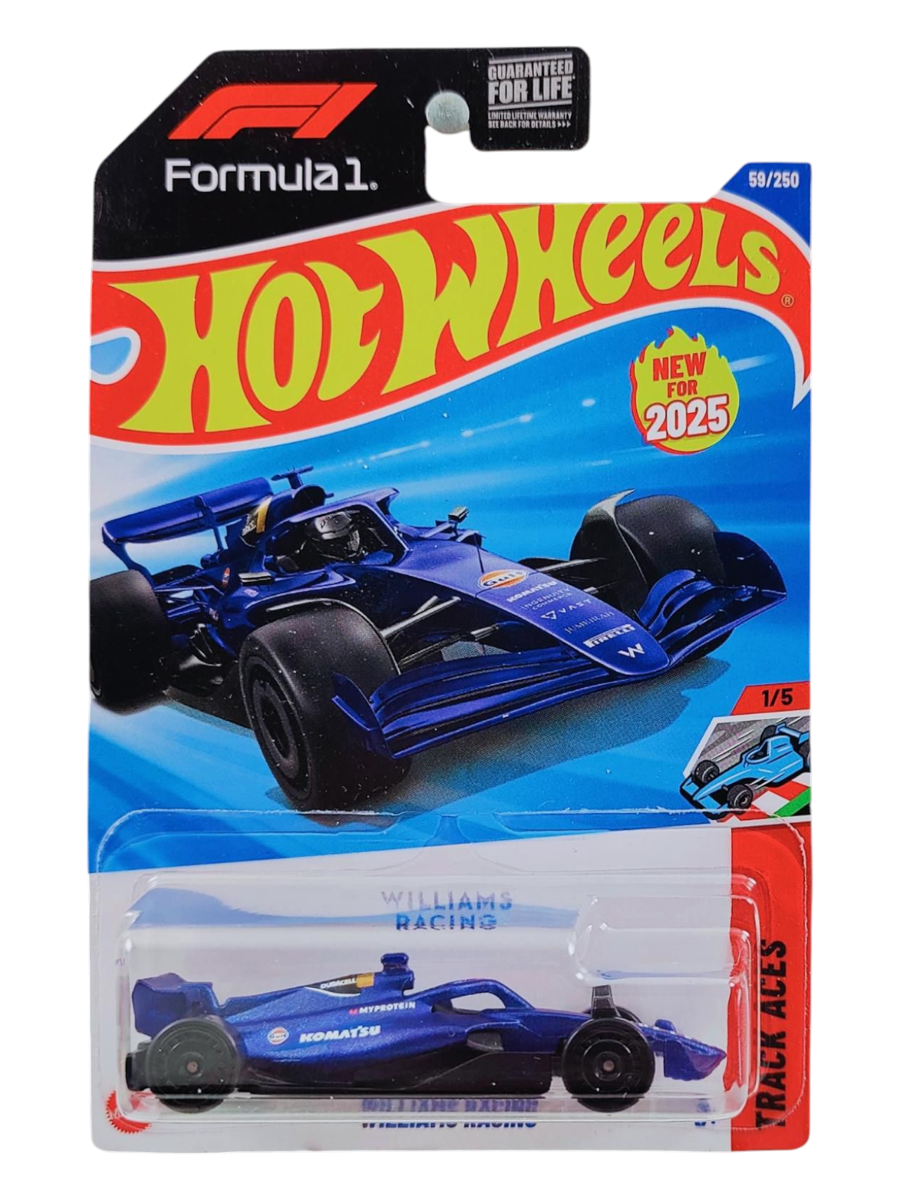 HotWheels Formula 1 (F1) Williams Racing Imported Mainline 1:64 Scale