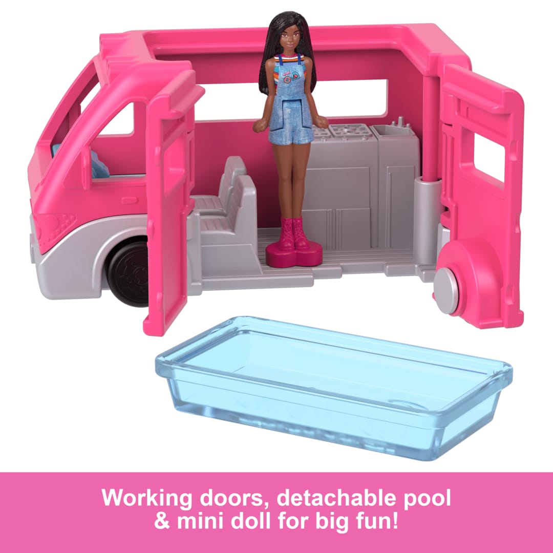 Mattel mini barbie doll vehicle & champer van