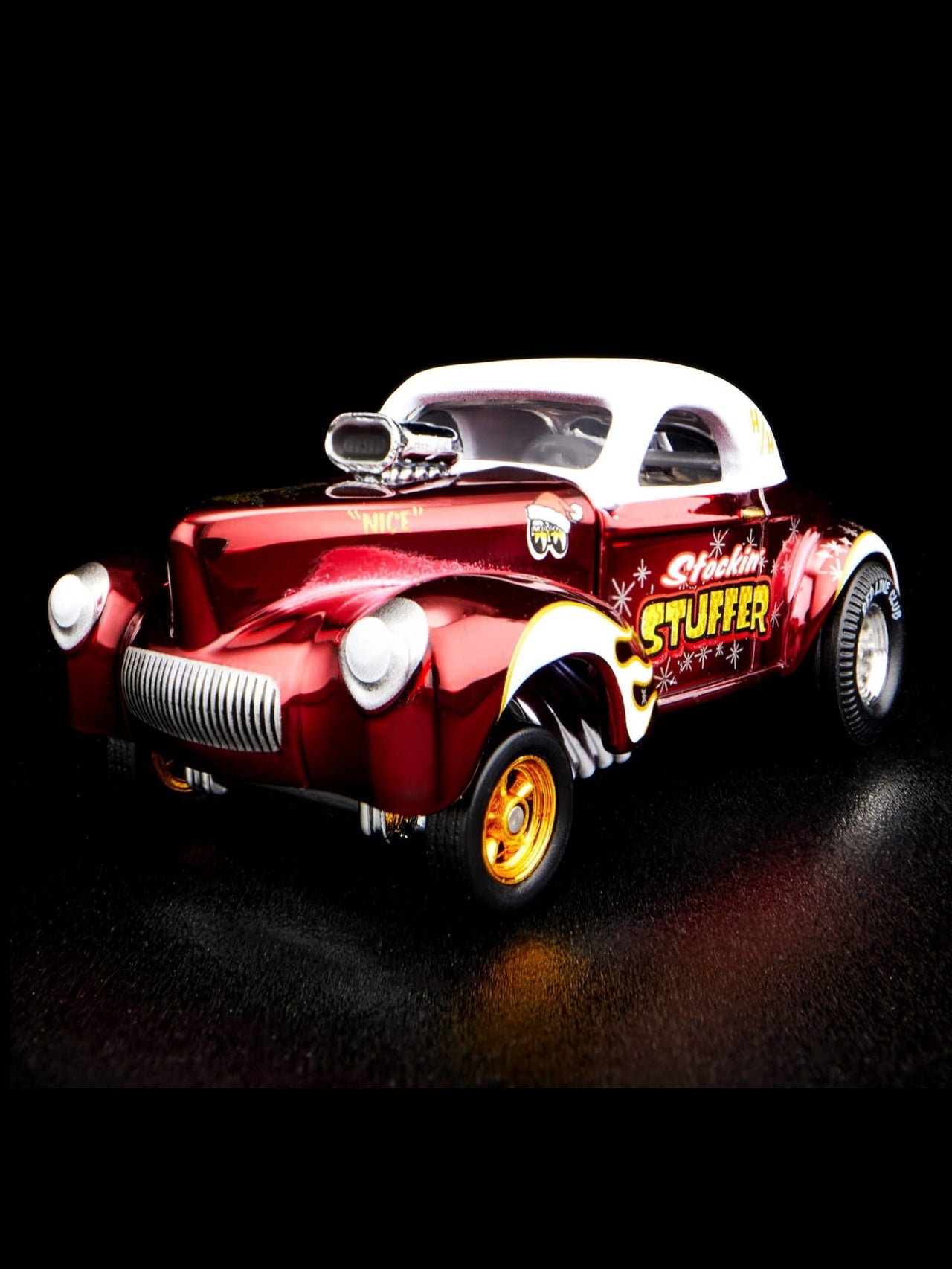 HotWheels 2022 Holiday Car 41 Willy's Gasser RLC 1:64 Scale