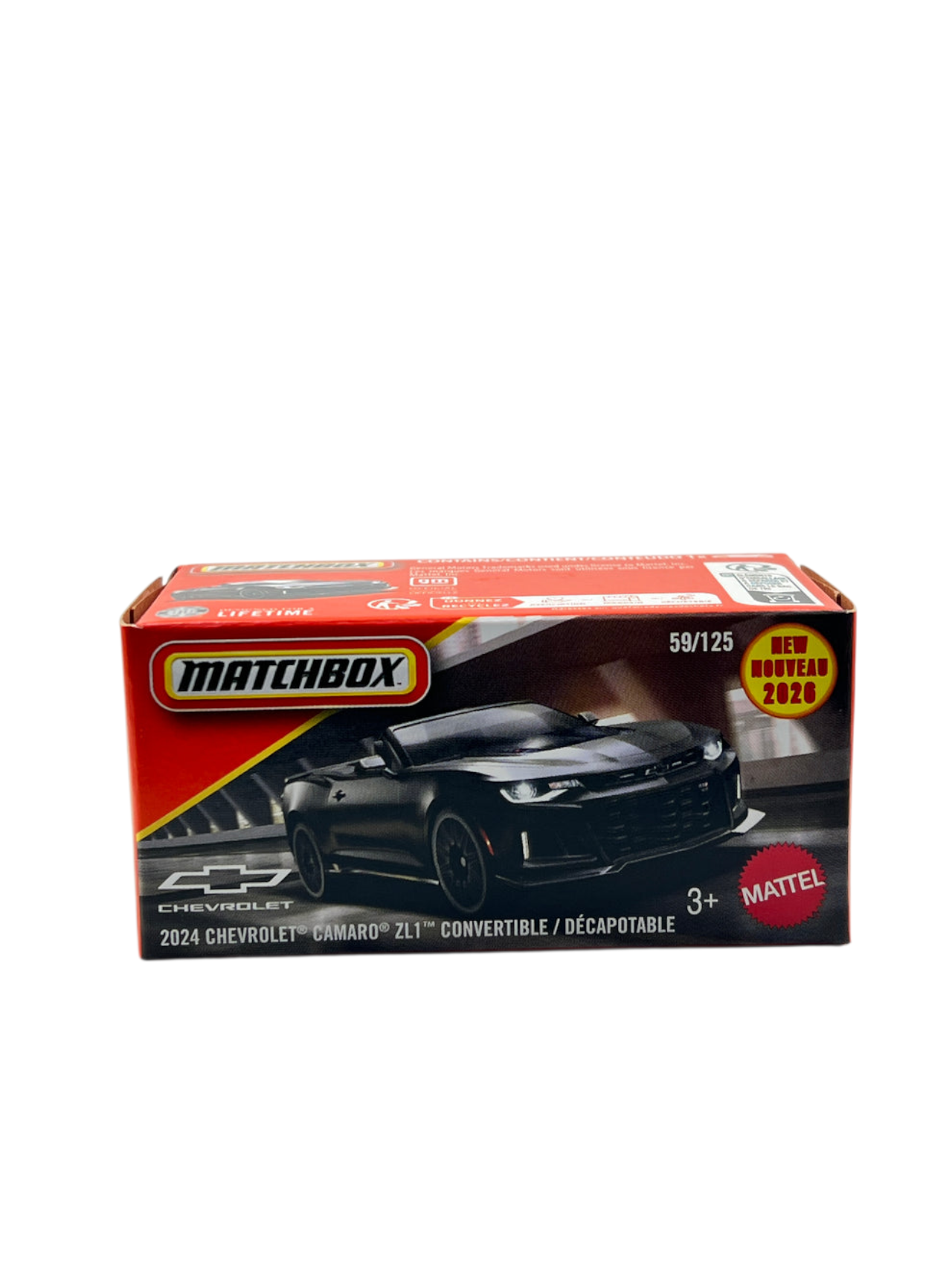 Matchbox 2024 Chevrolet Camaro ZL1 Convertible / Decapotable Mainline 1:64 Scale No 59
