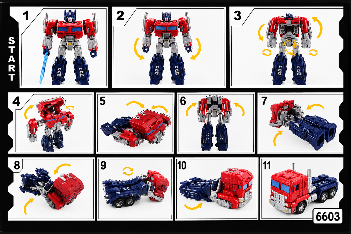 Transformers Optimus Prime & Bumblebee Robot with Display Box Action Figure DH-03