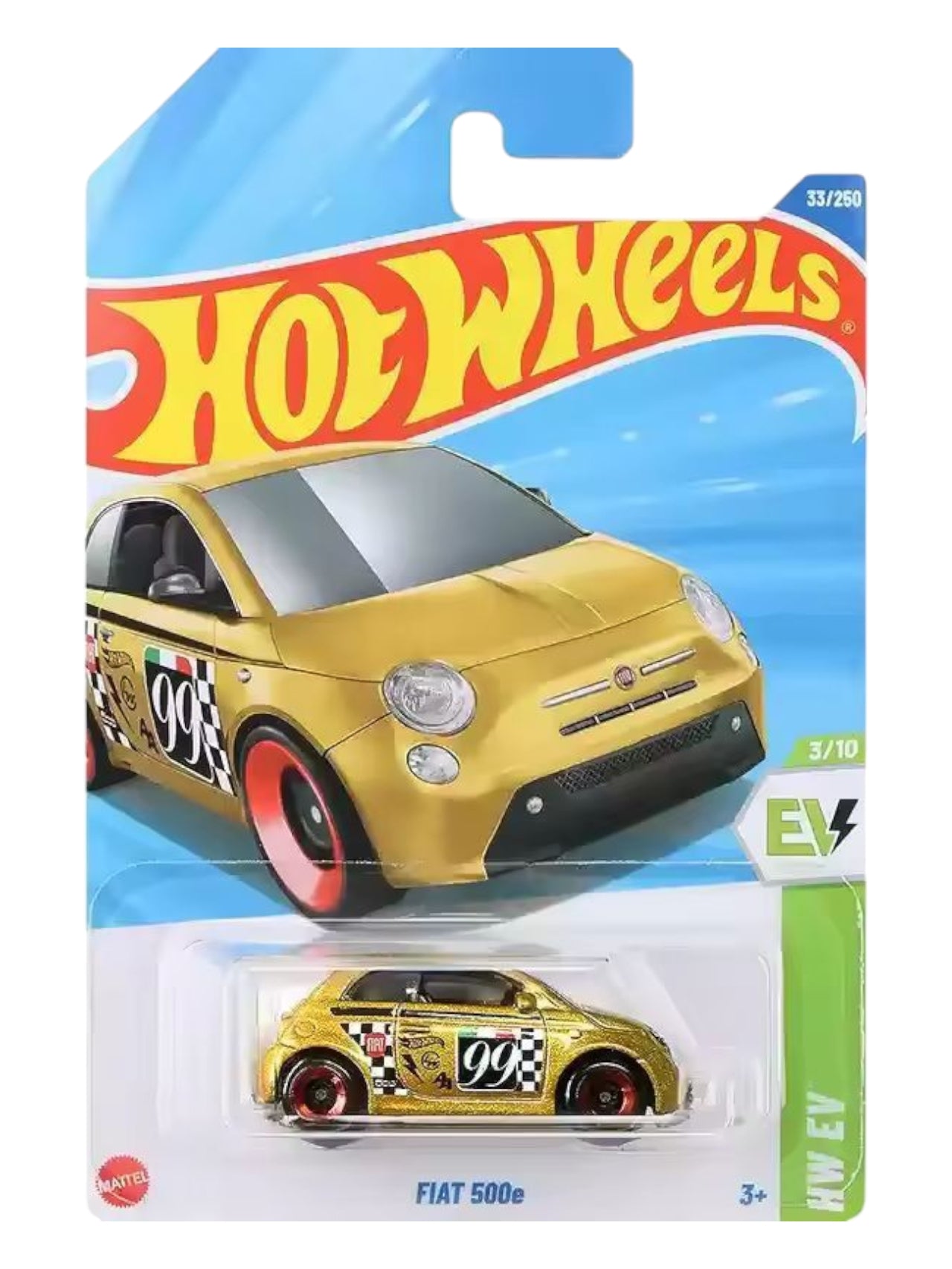 HotWheels Fiat 500e imported mainline 1:64 Scale