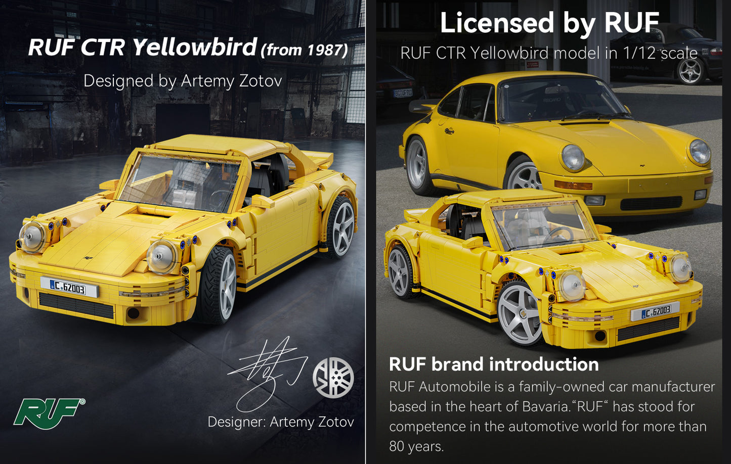 CaDa RUF CTR 2017 Yellowbird Dual Mode Control 1:20