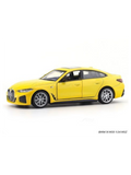 BMW i4 M50 Yellow 1:34 MSZ licensed pullback diecast Scale Model car