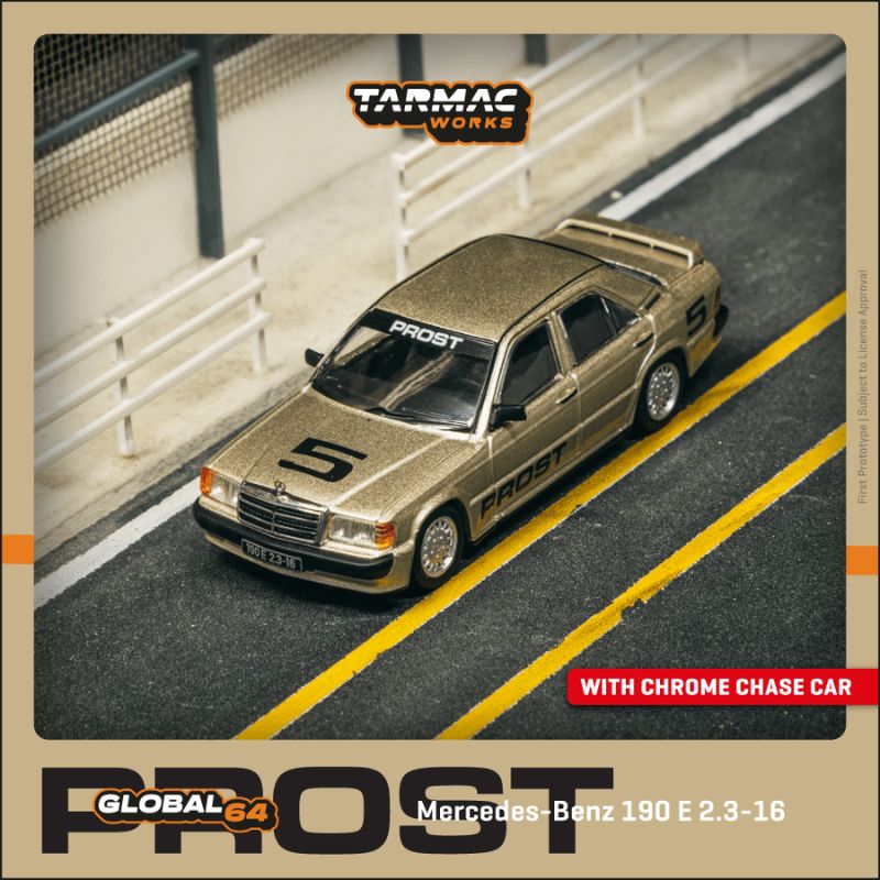 Tarmac Works Mercedes-Benz 190 E 2.3-1.6 Race of Champion Alain Prost 1:64 Scale