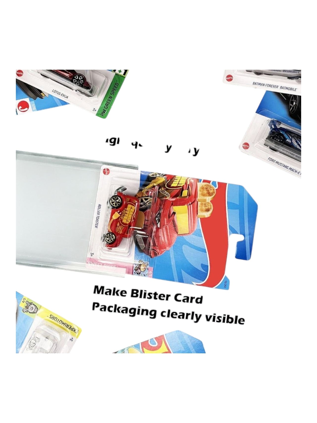 HotWheels acrylic card for storage