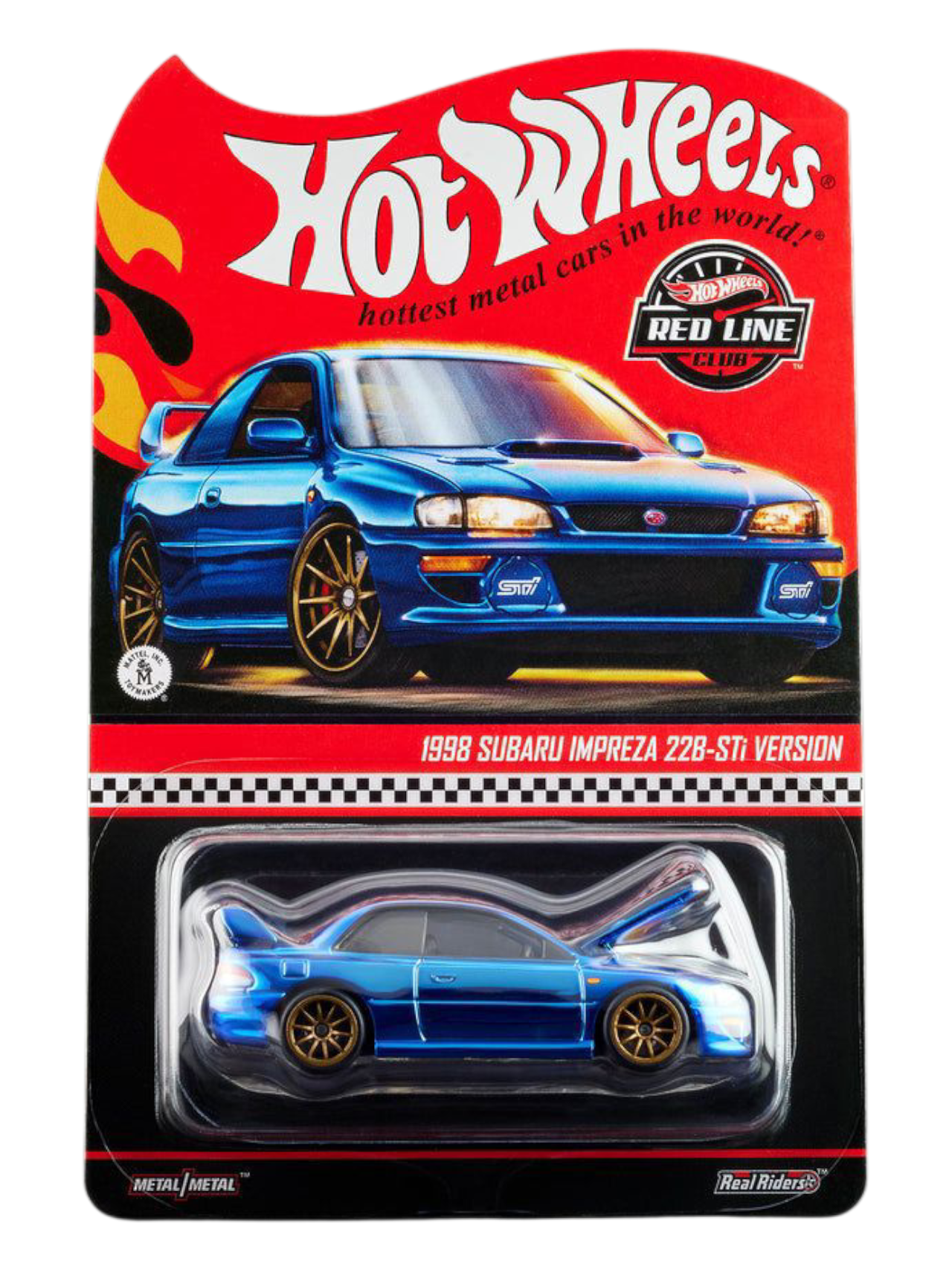 HotWheels 1998 Subaru Impreza 22B-STi Version 1:64 Scale RLC (With HotWheels 1998 Subaru Impreza 22B-STi Version 1:64 Scale RLC (With