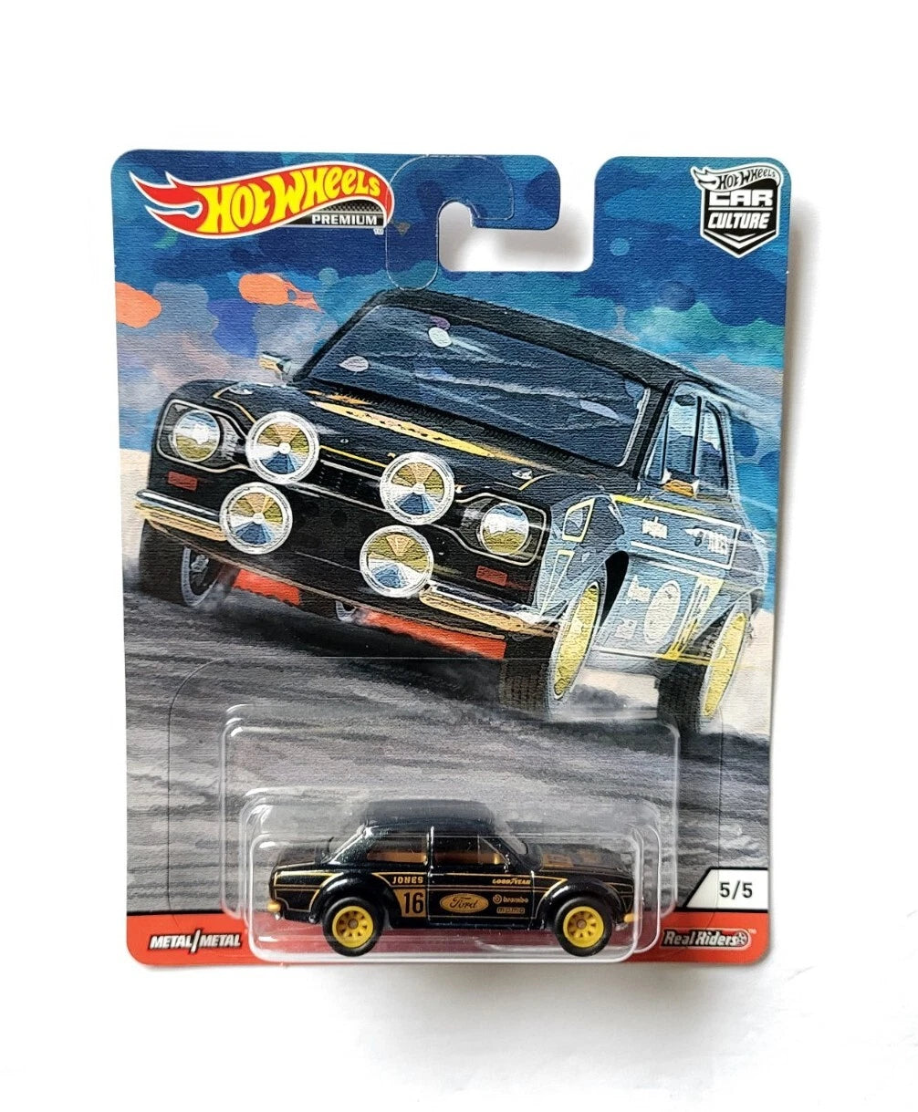 HotWheels 70 Ford Escort RS 1600 Imported Premium 1:64 Scale – Toy