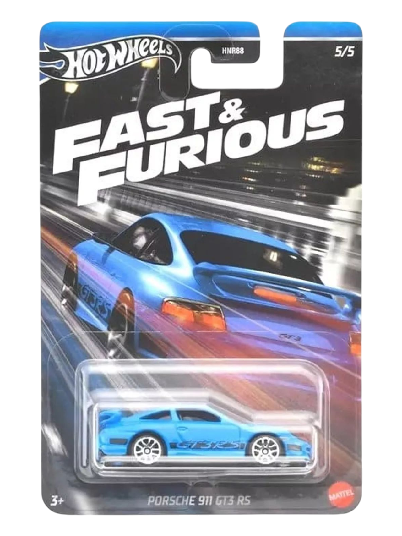 HotWheels Fast and Furious Porsche 911 GT3 RS Imported Mainline Card Art 1:64 Scale