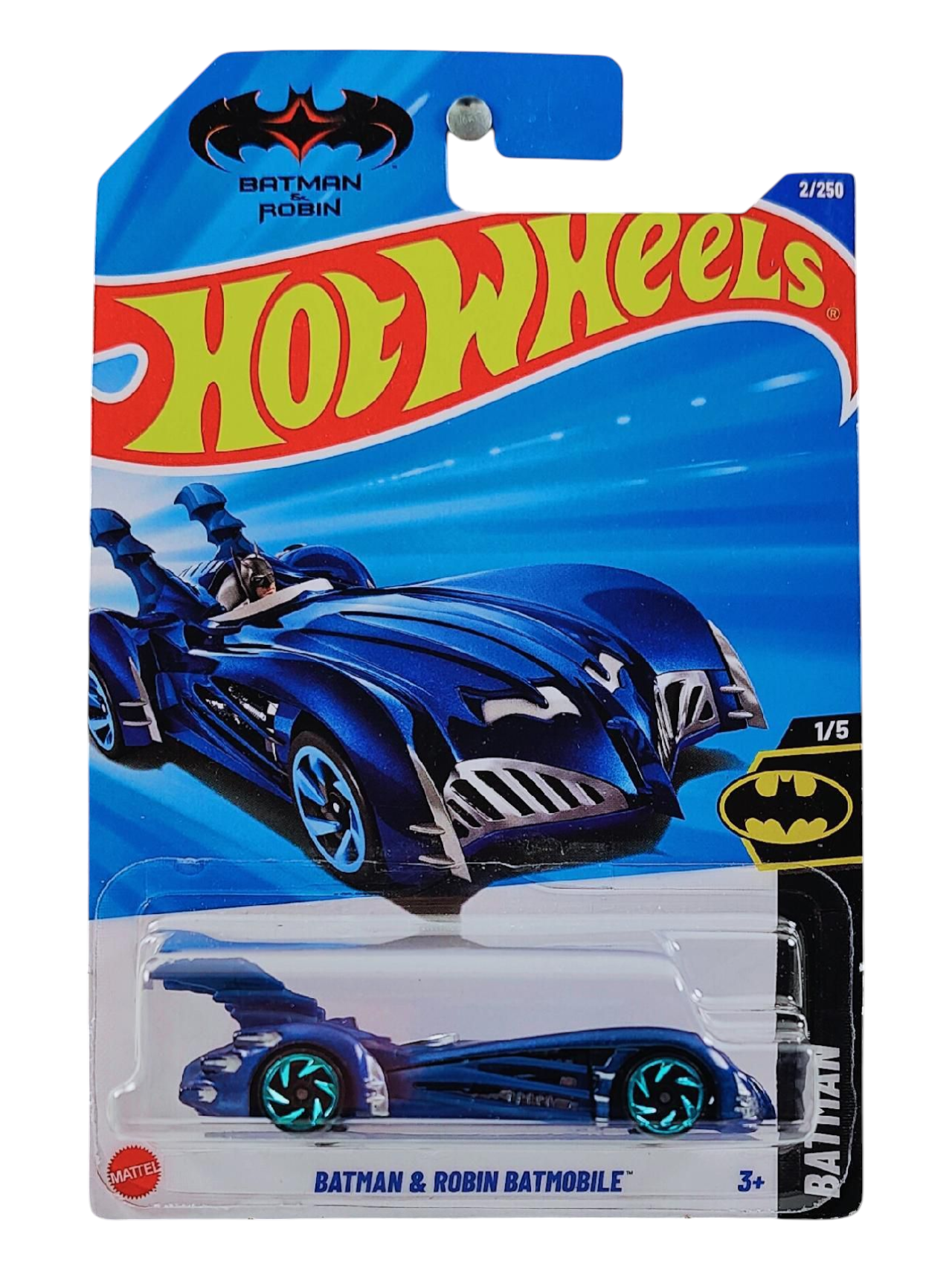 HotWheels Batman and Robin Batmobile Imported Mainline 1:64 Scale