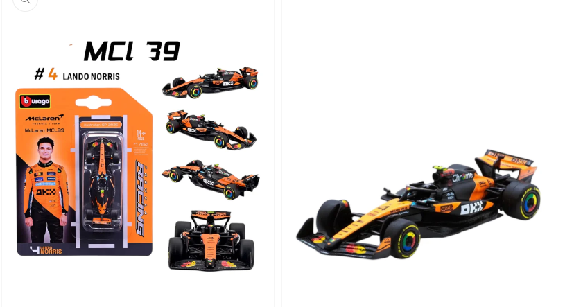 What Makes the Bburago McLaren MCL39 Lando Norris a Special F1 Collectible