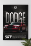 Drift Culture Dodge Challenger wall poster