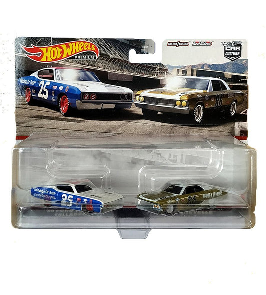 HotWheels Car Culture Team Transport 69 Ford Torino Talladega and 66 Chevelle 1:64 Scale