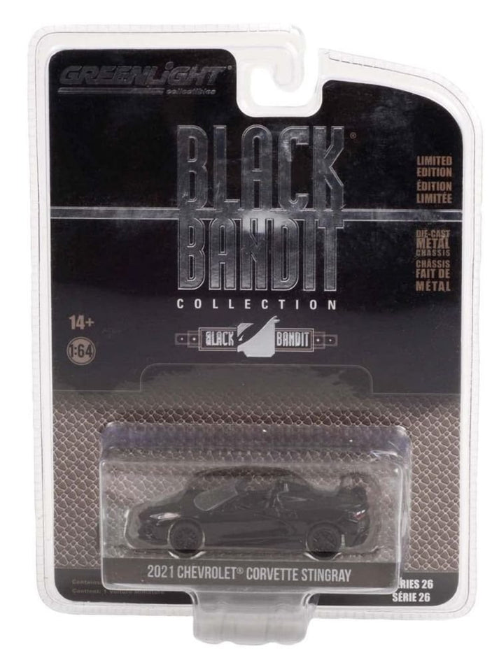Greenlight Black Bandit Collection 2021 Chevrolet Corvette Stingray ...