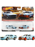Hotwheels premium Mustang Gulf 2 pack