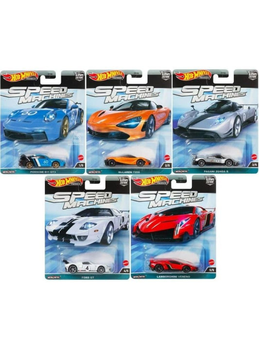 EXCLUSIVE Hotwheels Speed Machine Set Of 5