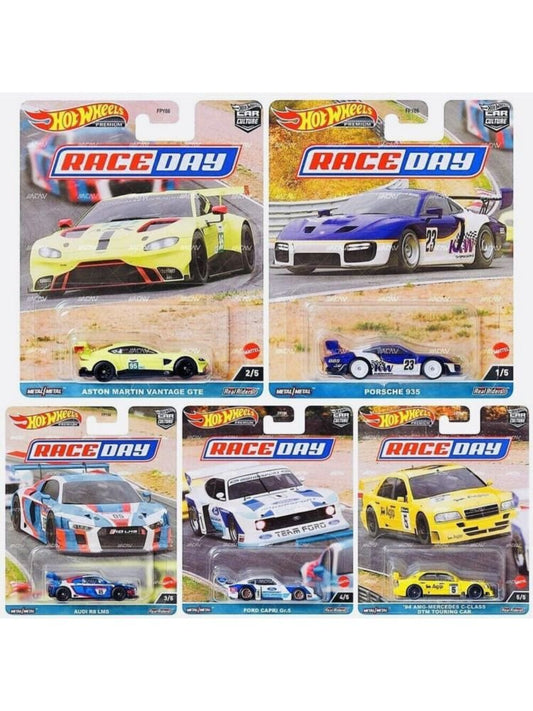 EXCLUSIVE Hotwheels Race Day Set Of 5