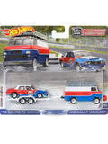 HotWheels Car Culture Team Transport 70 Rover P6 Group 2 and HW Rally Hauler Imported 1:64 Scale