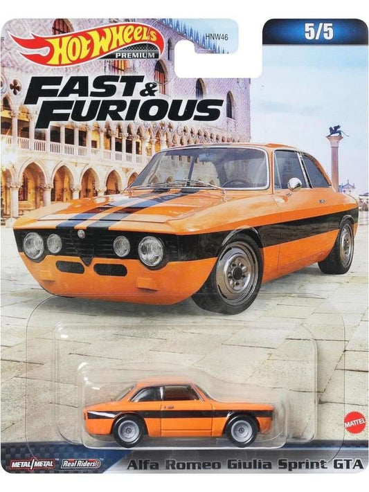 Hotwheels Fast and Furious Alfa Romeo giulia sprinter gta Imported Premium 1:64 Scale