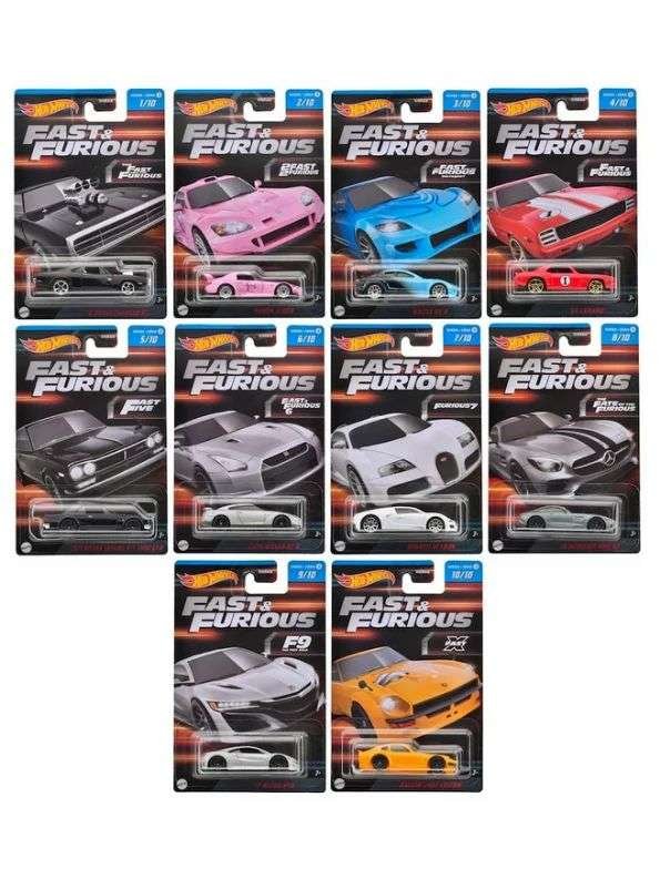 EXCLUSIVE hotwheels fast & Furious set of 10