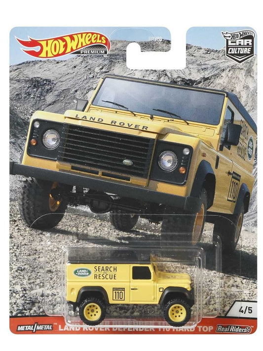 Hotwheels Land Rover Defender 110 Hard Top imported premium 1:64 scale