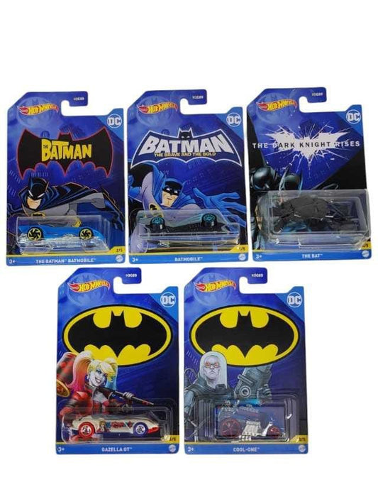 Hotwheels Exclusive Batman Set of 5