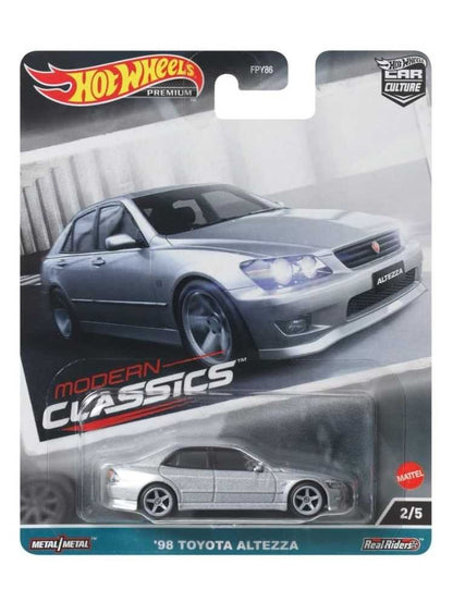Hotwheels Car Culture Modern Classic 98 Toyota Altezza Imported Premium Card 1:64 Scale