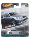 Hotwheels Car Culture Modern Classic 98 Toyota Altezza Imported Premium Card 1:64 Scale