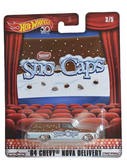EXCLUSIVE Hotwheels Sno Caps 64 Chevy Nova Delivery
