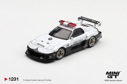 Mini GT-1231 Mazda RX-7 LB-Super Silhouette Police 1:64 Scale Box/Blister
