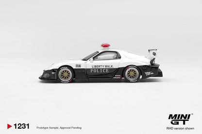 Mini GT-1231 Mazda RX-7 LB-Super Silhouette Police 1:64 Scale Box/Blister