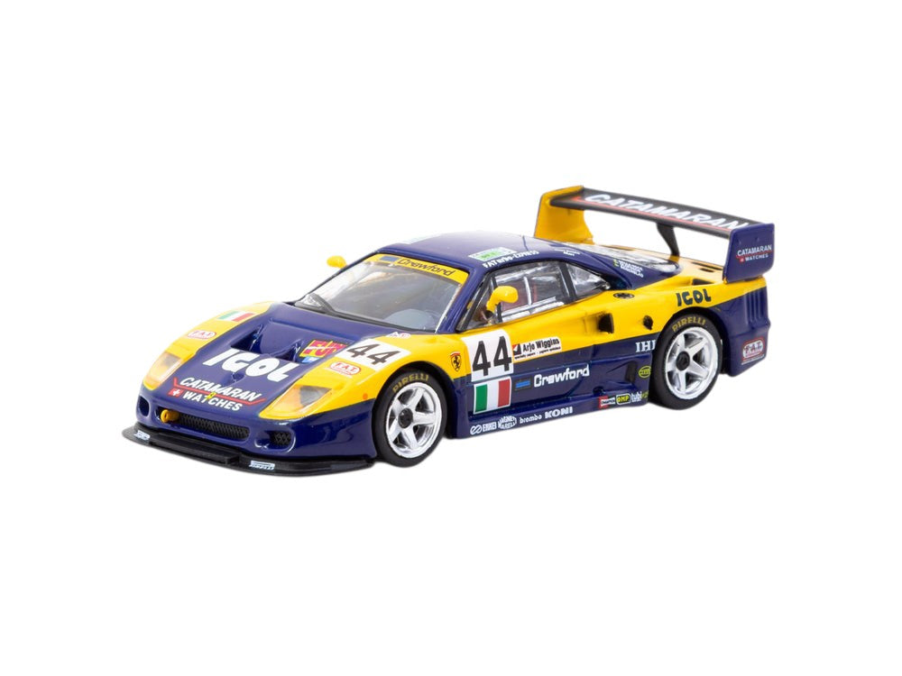 Tarmac Works ixo Models "Ferrari F40 GTE 24h of Le Mans 1996" Diecast Model 1:64 Scale