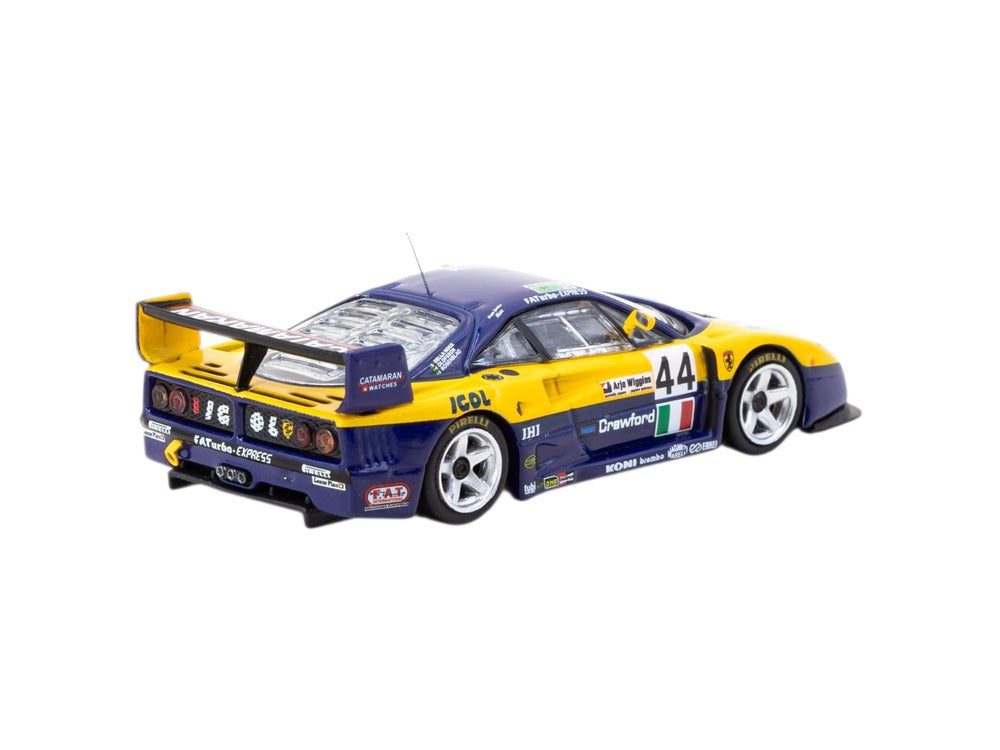 Tarmac Works ixo Models "Ferrari F40 GTE 24h of Le Mans 1996" Diecast Model 1:64 Scale
