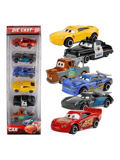 Disney Pixar Cars 3 Die-Cast Toy Car 1:64 Scale Set of 6 (Unlicensed Product)
