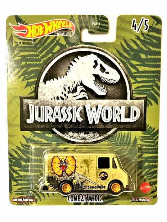 Hotwheels Jurassic world combat medic imported premium 1:64 scale