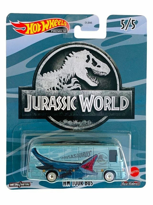 Hotwheels Jurassic world hw tour bus imported premium 1:64 scale