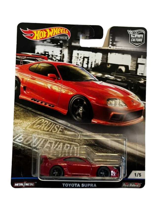Exclusive Hotwheels Toyota Supra Red with protector