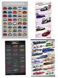 car poster set of 4