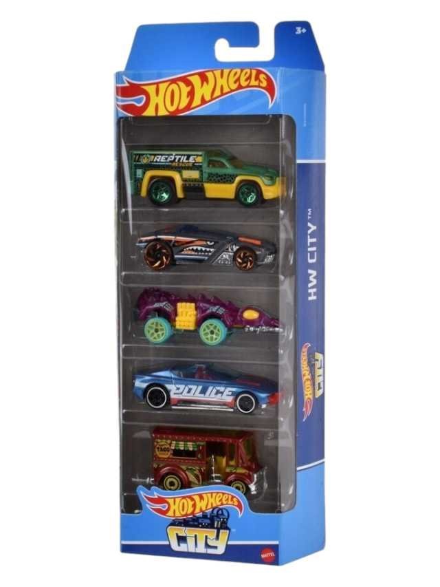 INDIAN CARD Hot Wheels City - Set of 5 Cars - 2024