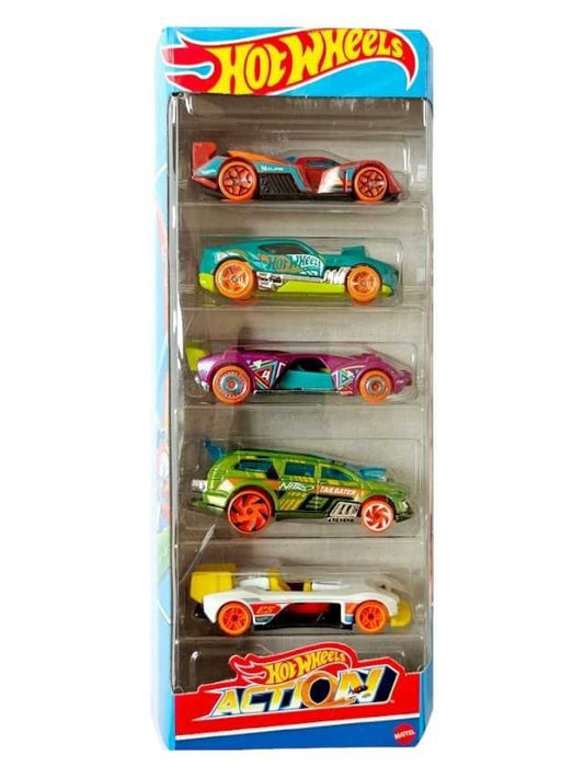 INDIAN CARD Hot Wheels Action - Set of 5 Cars - 2024
