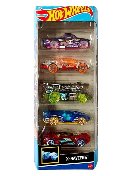 INDIAN CARD Hot Wheels X-Raycers - Set of 5 Cars - 2024
