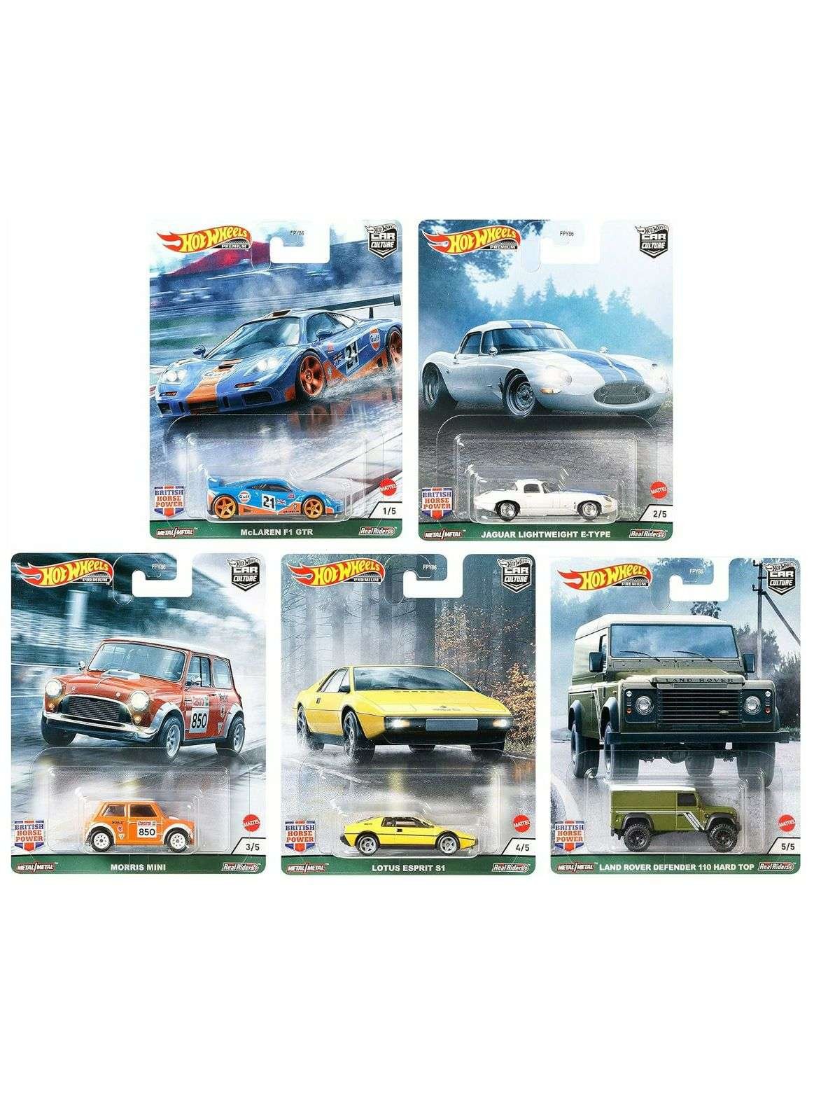 Buy Hot Wheels Car Culture British Horse Power Set of 5