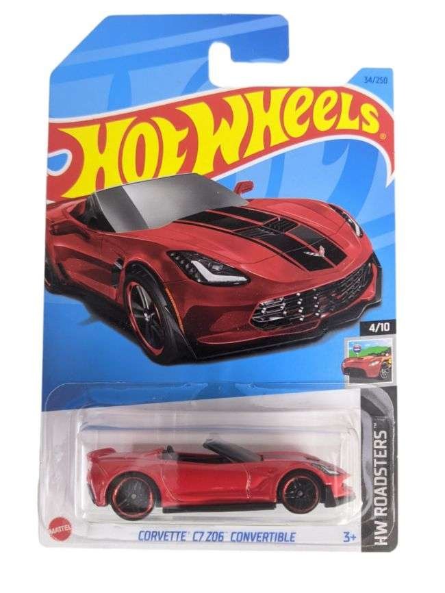 Hotwheels Corvette C7 Z06 Convertible Imported Mainline Card 1:64 Scale