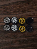 Rubber tires wheels (set 4) 1:64
w-6