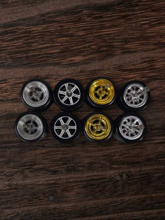 Rubber tires wheels (set 4) 1:64
w-13
