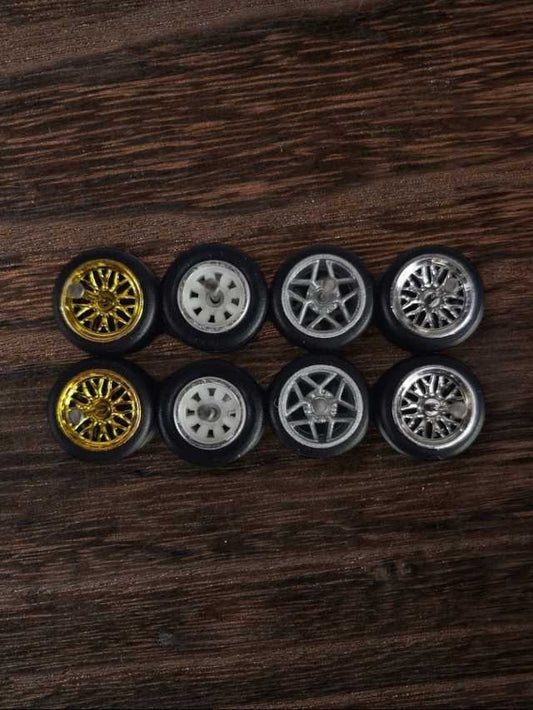 Rubber tires wheels (set 4) 1:64
w-7