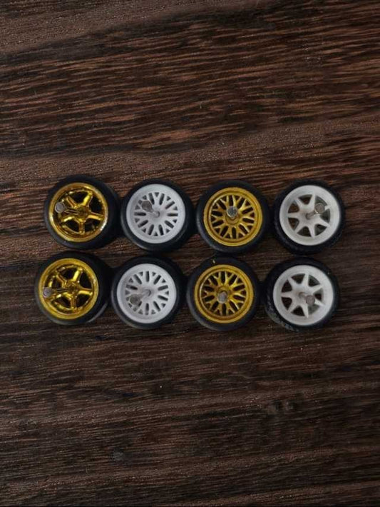 Rubber tires wheels (set 4) 1:64
w-8