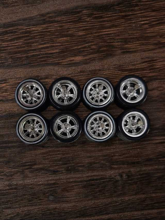Rubber tires wheels (set 4) 1:64
w-19